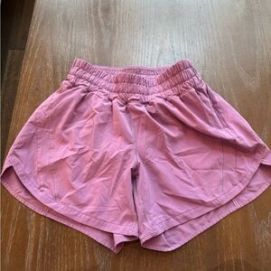 Lululemon Track That High Rise Lined  Women’s Purple Shorts